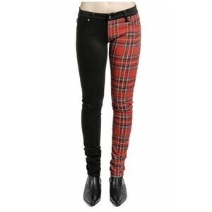 Tripp NYC Black and Red Plaid Skinny Jeans